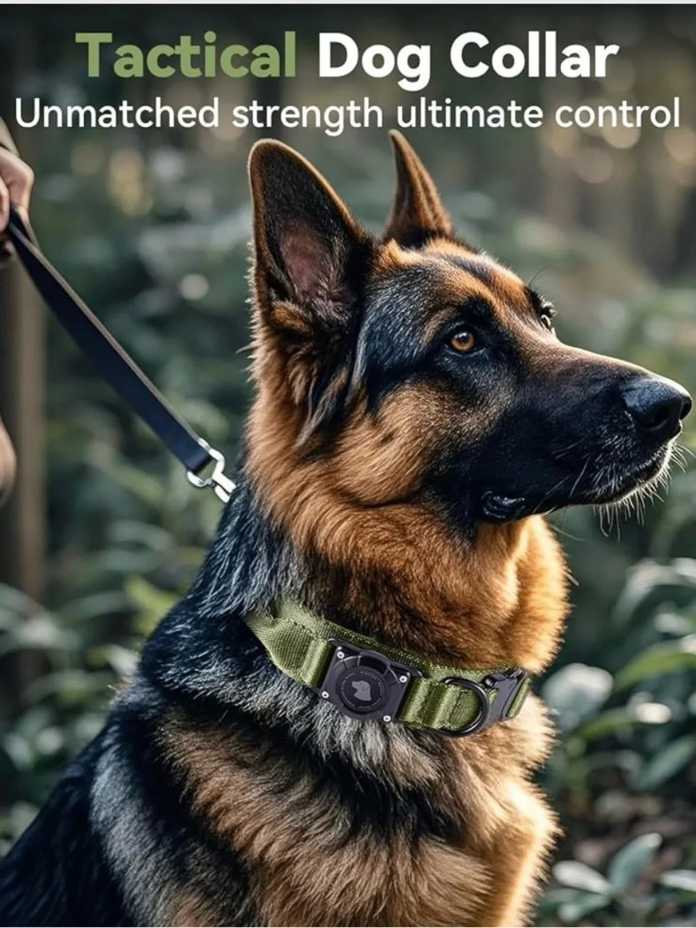 Waterproof, Military Tactical AirTag Dog Collar